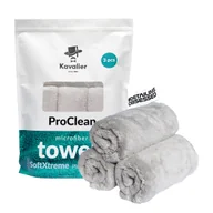 Akcesoria do mycia samochodu - KAVALIER SOFTXTREME PLUSH PERFECTION 500 GREY 3PACK 41x41cm ręcznik - miniaturka - grafika 1