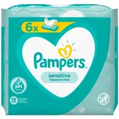 Chusteczki nawilżane - Chusteczki nawilżane PAMPERS Sensitive (312 szt.) - miniaturka - grafika 1