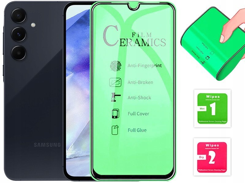 SZKŁO HYBRYDOWE 5D PEŁNE ELASTYCZNE CAŁY EKRAN DO SAMSUNG GALAXY M55