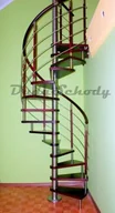 Schody strychowe - Schody spiralne DUDA model Venecja vertical 02 110 cm - miniaturka - grafika 1