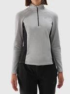 Pozostała odzież narciarska - Bielizna termiczna polarowa (góra) damska 4F 4FWAW24UFLEF049-27S Szary XS - miniaturka - grafika 1