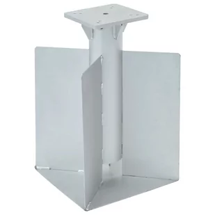 vidaXL Podstawa pod parasol, in-ground, srebrna, 27,5x27,5x45 cm, stal - Parasole ogrodowe - miniaturka - grafika 1