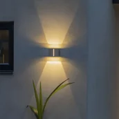 Lampy ogrodowe - Konstmide Kinkiet zewnętrzny LED Pavia, ciemnoszary - miniaturka - grafika 1