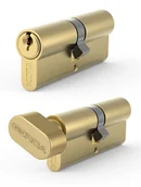 Zamki i wkładki - ZESTAW 2 WKŁADEK W SYSTEMIE 1-GO KLUCZA MOSIĄDZ WKE1 30/45 - miniaturka - grafika 1