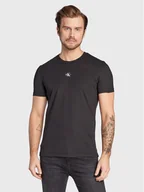 Koszulki męskie - Calvin Klein Jeans T-Shirt Monogram J30J322466 Czarny Regular Fit - miniaturka - grafika 1