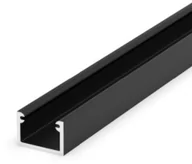 Akcesoria do oświetlenia - Profil LED P4-2 aluminium 100cm lakierowany do taśm 8mm czarny - miniaturka - grafika 1