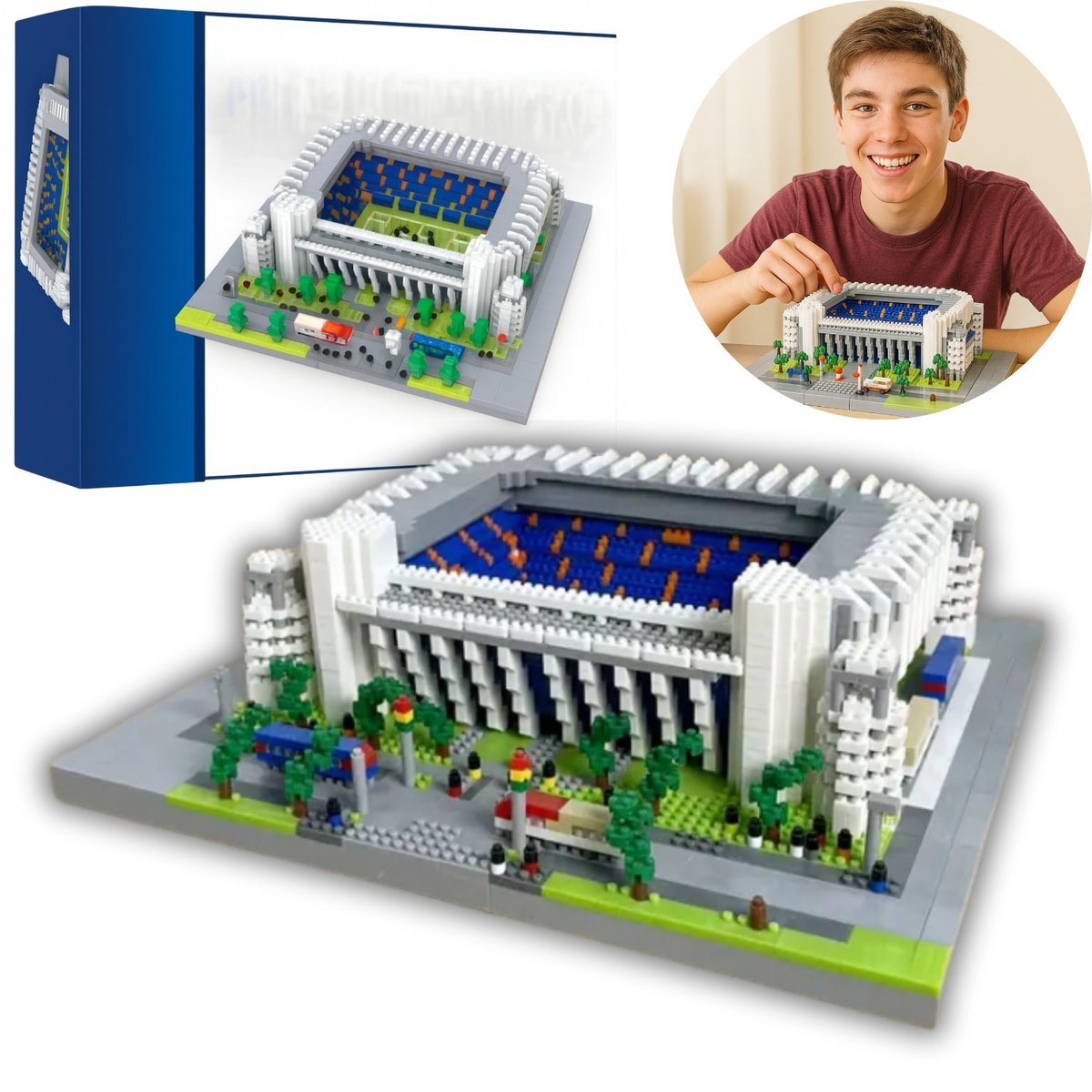 KLOCKI KONSTRUKCYJNE STADION PIŁKARSKI SANTIAGO BERNABEU REAL MADRYT 4575EL
