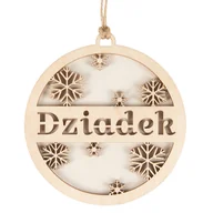 Bombki - Bombka Śnieżynki Dziadek Beermata 8Cm - miniaturka - grafika 1