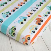 Prześcieradła dla dzieci - Prześcieradło z gumką do kojca100X100 bawełna100% - miniaturka - grafika 1