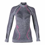 Koszulki i topy damskie - Raspberry UYN UYN Lady AMBITYON UW koszulka damska LG_SL Turtle Neck podkoszulek, Black Melange/Purple L/XL U100055B473L/XL - miniaturka - grafika 1