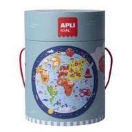 Pozostałe książki - A PRECISER PUZZLE CIRCULAIRE CARTE DU MONDE 48 PICES - miniaturka - grafika 1
