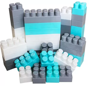 Duże Klocki Konstrukcyjne Hemar K3, 50 El., 4 Kolory, Luzem - Klocki - miniaturka - grafika 1