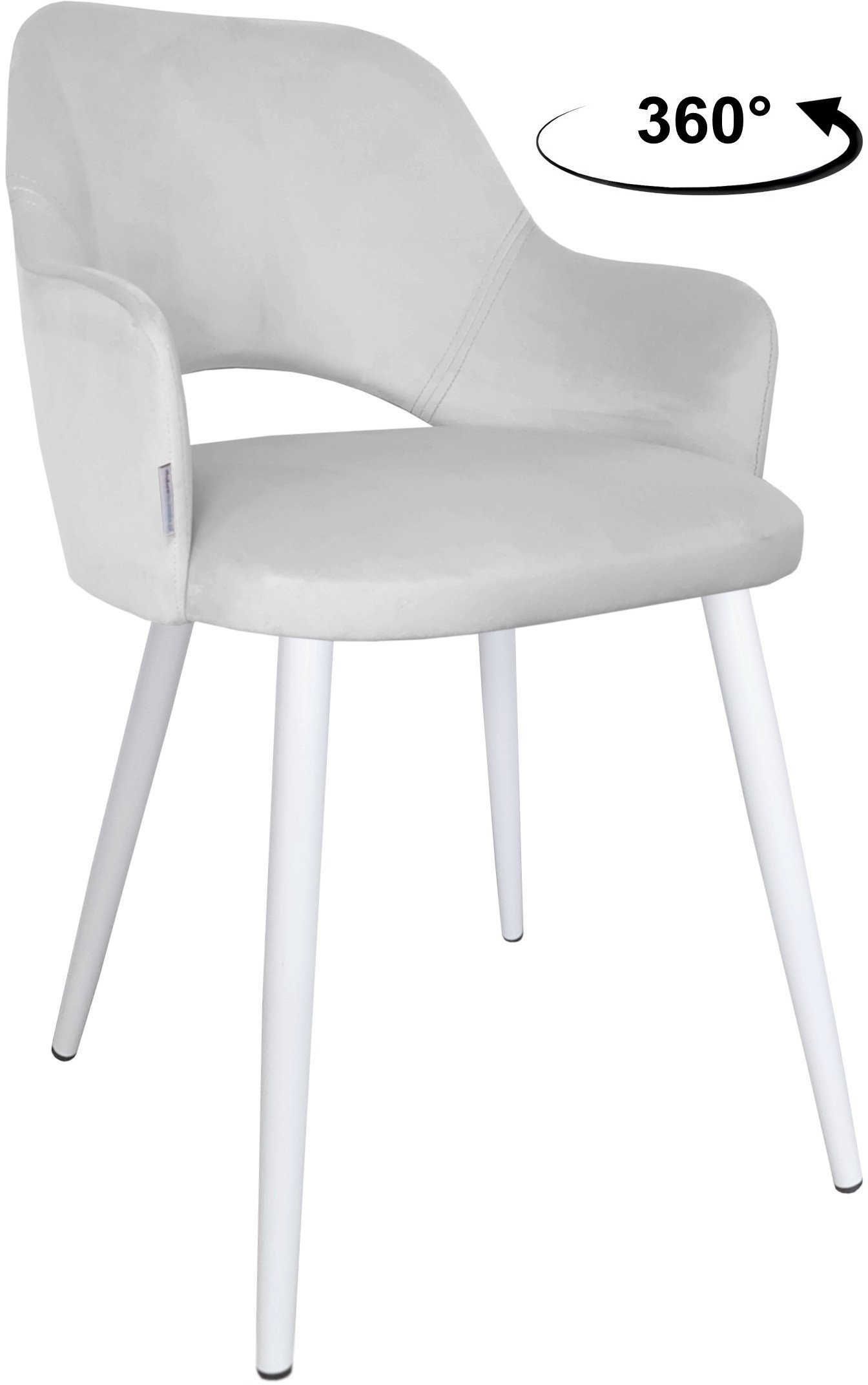 Krzesło obrotowe Milano podstawa biała MG39