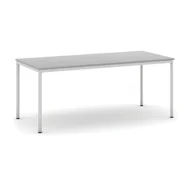 Stoły - B2B Partner Stół do jadalni 1800 x 800 mm, blat szary, nogi jasnoszare 555687 - miniaturka - grafika 1