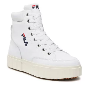 Botki damskie - Botki Fila - Sandblast High FFT0052.10004 White - grafika 1