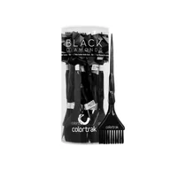 Pozostałe akcesoria fryzjerskie - Colortrak Black Diamonds, zestaw 18 pędzelków do mieszania farb - miniaturka - grafika 1