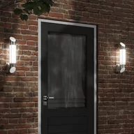 Lampy ogrodowe - Kinkiet zewnętrzny, srebrny, stal nierdzewna - miniaturka - grafika 1