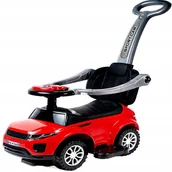Chodziki - CZERWONY JEŹDZIK PCHACZ CHODZIK 3w1 AUTKO KLAKSON SAMOCHODZIK - miniaturka - grafika 1