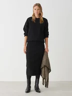 Bluzy damskie - OPUS Bluza "Gudila" w kolorze czarnym - miniaturka - grafika 1