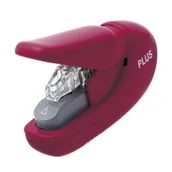 Zszywacze biurowe - Zszywacz Staple-Free SL106-AB 5K wiśniowy PLUS - miniaturka - grafika 1