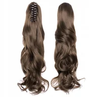 Ozdoby do włosów - Włosy Syntetyczne Doczepiane Kucyk na Klipsie 55 cm Clip In Jak Naturalne - miniaturka - grafika 1