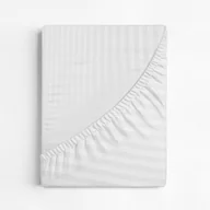 Prześcieradła - Prześcieradło żakardowe 100x200 cm, biały, 50% baw., 50% poliester szt. 1 - miniaturka - grafika 1