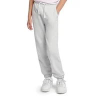 Spodnie i spodenki dla dziewczynek - Spodnie dziecięce New Balance LAKG0058AHH - szare - miniaturka - grafika 1