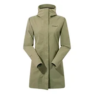 Kurtki damskie - Berghaus Damska kurtka typu shellowa Omeara długa, wodoodporna Oil Green/Deep Depths 18 - miniaturka - grafika 1