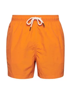 Kąpielówki męskie - Superdry Szorty kąpielowe w kolorze pomarańczowym - grafika 1