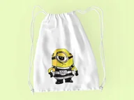 Torby szkolne - WOREK DO SZKOŁY WF/BUTY MINIONKI + IMIĘ - miniaturka - grafika 1