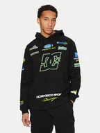 Bluzy męskie - DC Bluza Racing ADYSF03130 Czarny Standard Fit - miniaturka - grafika 1