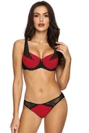 Biustonosze - Biustonosz VENA VB-1446 push-up (kolor czerwony/czarny, rozmiar 85C) - miniaturka - grafika 1