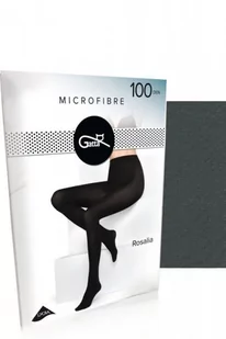 Gatta Rosalia microfibre 100 den grafitowe rajstopy damskie - Rajstopy - miniaturka - grafika 1