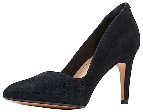 Clarks Laina Rae czółenka damskie, czarny zamsz, 35.5 eu