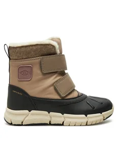 Geox Śniegowce J Flexyper Girl B Ab J46APC 054FU C0533 M Beżowy - Buty dla dziewczynek - miniaturka - grafika 1