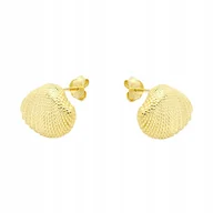 Kolczyki - Pozłacane Kolczyki z Muszle P.925 - miniaturka - grafika 1