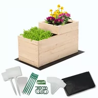 Szklarnie ogrodowe - Skrzynia na warzywa warzywniak grządka drewniana 30x60 ZESTAW EKO / Wamar-Sosenka - miniaturka - grafika 1