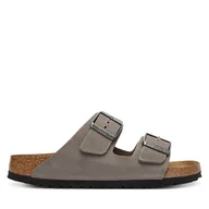 Klapki i japonki damskie - Klapki Birkenstock Arizona Sfb 1013645 Szary - miniaturka - grafika 1