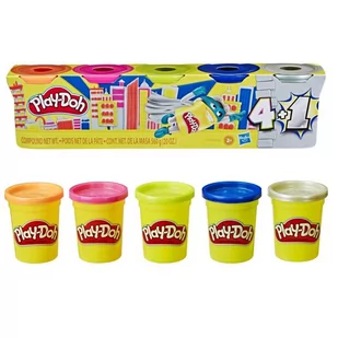 Hasbro Play-Doh Super tuby 5-pak p8 E8142 - Masy plastyczne - miniaturka - grafika 1