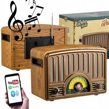 Retropolis Radio sieciowo-bateryjne Am Fm Sw