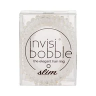 Ozdoby do włosów - Invisibobble Slim gumka do włosów 3 szt dla kobiet Crystal Clear - miniaturka - grafika 1