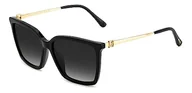 Okulary przeciwsłoneczne - Jimmy Choo TOTTA/G/S Okulary Przeciwsłoneczne Black Silver/Dark Grey Shaded 56/17/145 donna - miniaturka - grafika 1