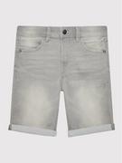 Spodnie i spodenki dla dziewczynek - Name it Szorty jeansowe 13150022 Szary Slim Fit - miniaturka - grafika 1