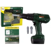 Mały majsterkowicz - Wiertarka dla majsterkowicza zielona z wiertłami Leantoys - miniaturka - grafika 1