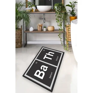 Czarny dywanik łazienkowy 70x120 cm Barium – Foutastic - Dywaniki łazienkowe - miniaturka - grafika 1