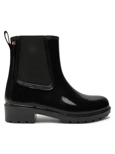 Tommy Hilfiger Kalosze Flag Rainboot FW0FW08213 Czarny - Kalosze damskie - miniaturka - grafika 1