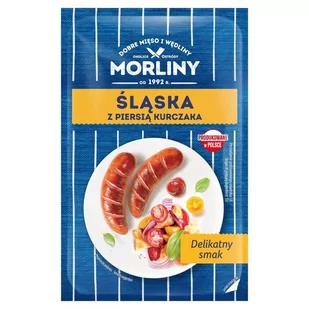 Morliny Kiełbasa śląska z piersią kurczaka 450 g - Kiełbasa i wędliny - miniaturka - grafika 1