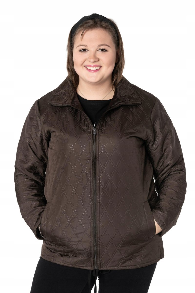 Duża Kurtka Damska Przejściowa Wiatrówka 333-3 XL