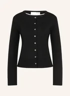 Swetry damskie - Selected Femme Kardigan schwarz - miniaturka - grafika 1