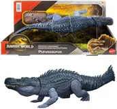 Figurki dla dzieci - Figurka Mattel Jurassic World Rebirth Gigantyczny atak Purussaurus JGB94 - miniaturka - grafika 1